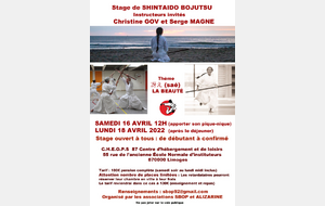 Stage de Bojutsu à Limoges