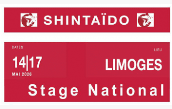 Stage national de Shintaïdo de l'AFIS au CHEOPS de Limoges  du 14 mai au 17 mai 2026