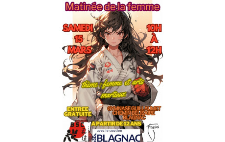 Le BSC JUDO organise sa matinée de la femme à Blagnac  alors venez nombreuses ! 