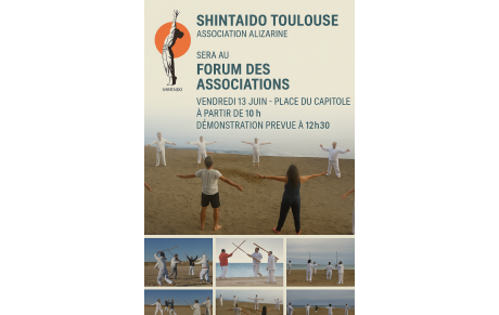 Nous serons au forum des associations vendredi 13 juin place du Capitole ! 